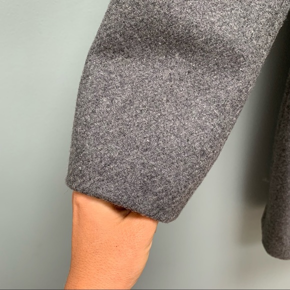 Zara Cocoon Wool Coat in Gray M - Picture 7 of 10
